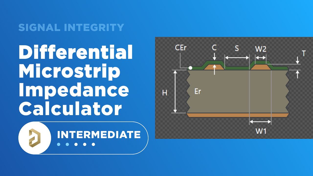 Differential Microstrip Impedance Calculator | Signal Integrity